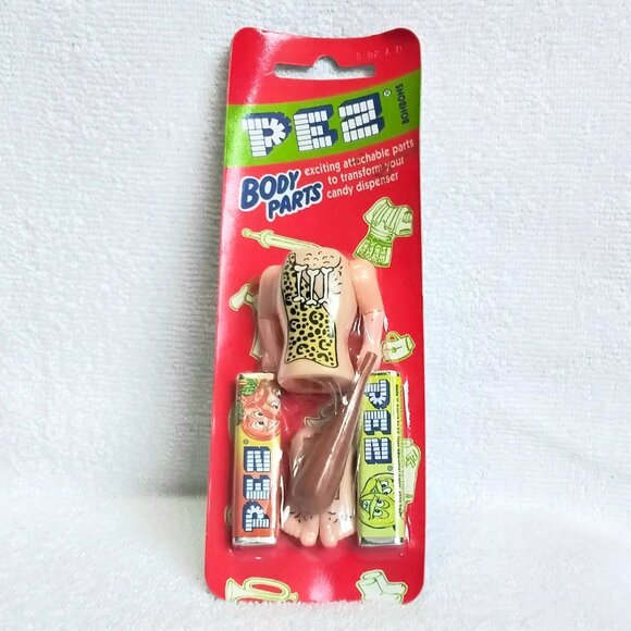 3/$40 Sealed Vintage 1996 Second Set PEZ Caveman Body Parts!! - Picture 1 of 2